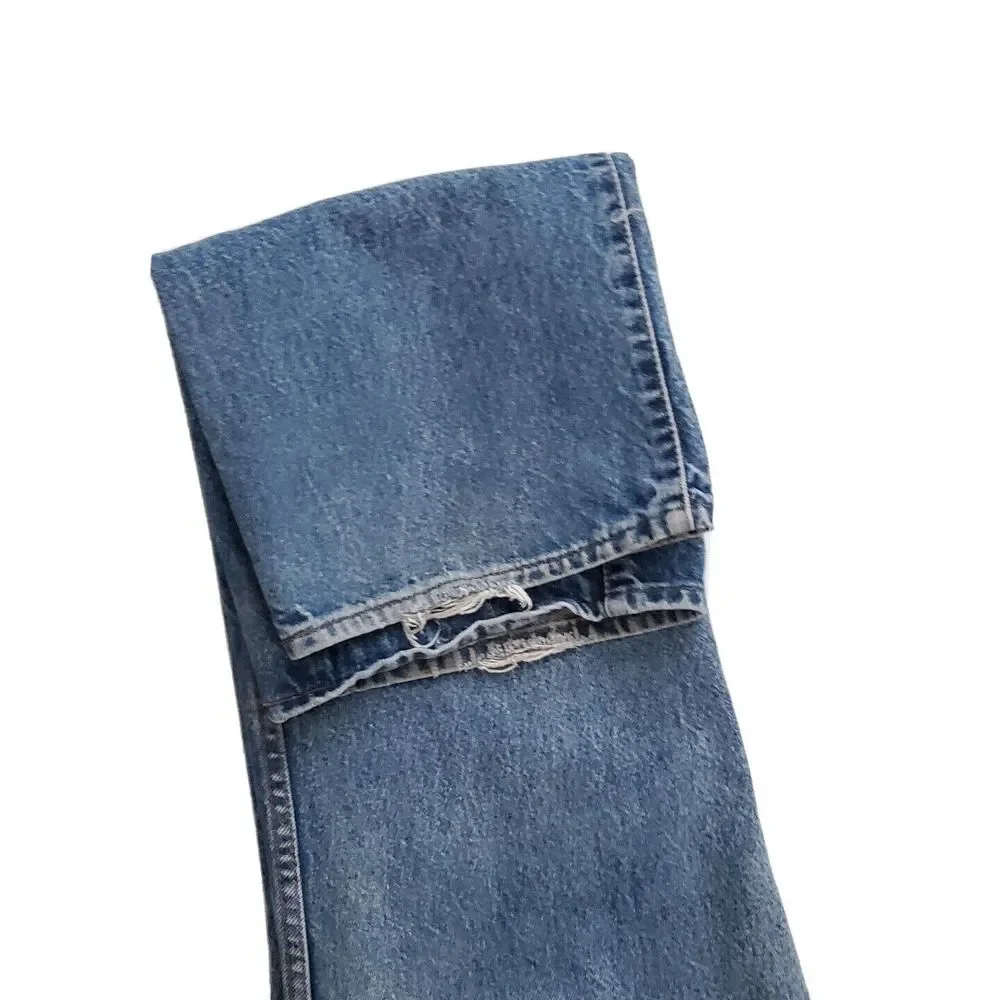 Vintage Levi's (Mens 36 x 34) Two‎ Horse Brand Blue Denim Jeans Leather Tab